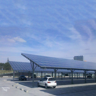 Renewable Energy Car Shed Span 5000mm PV Carport Solar Systems  Thickness 0.5mm-15mm Solar Car Parking Racks